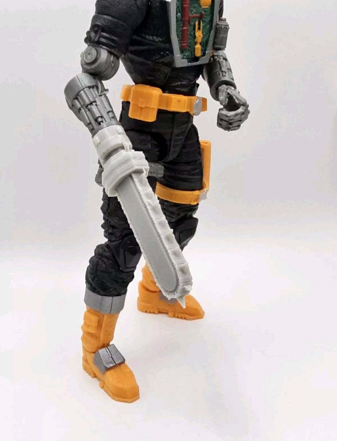 Custom 3d Printed Compatible Classified Legends Comic Multiverse Battle Android Accessory  1:12 6" Scale - Thick Chainsaw