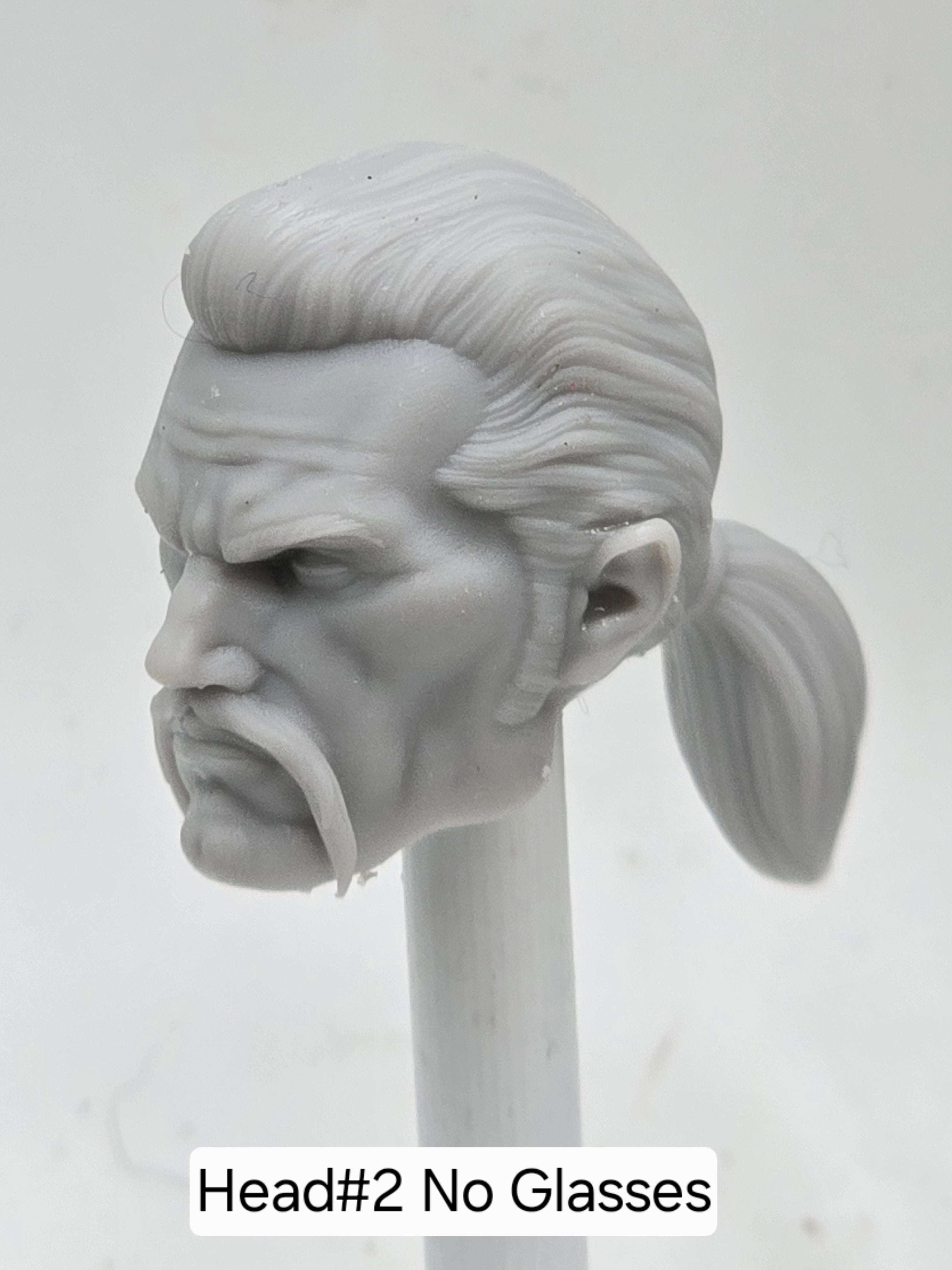 Custom 3d Printed Classified Legends Compatible Comic Multiverse Unmasked Snake Commander Head  1/12 1-10 1/18 Scale